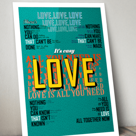 Beatles Love Poster